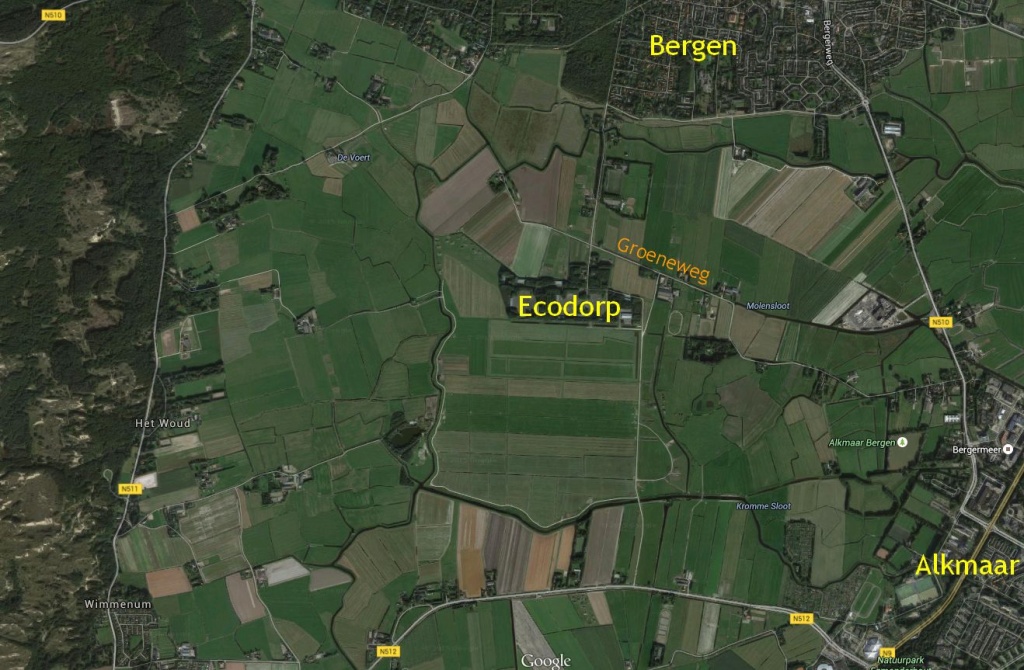 luchtfoto ecodorp + namen