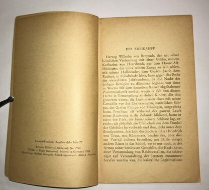 [1953] --- Der Zweikampf & Der Findling -- -- Heinrich von Kleist