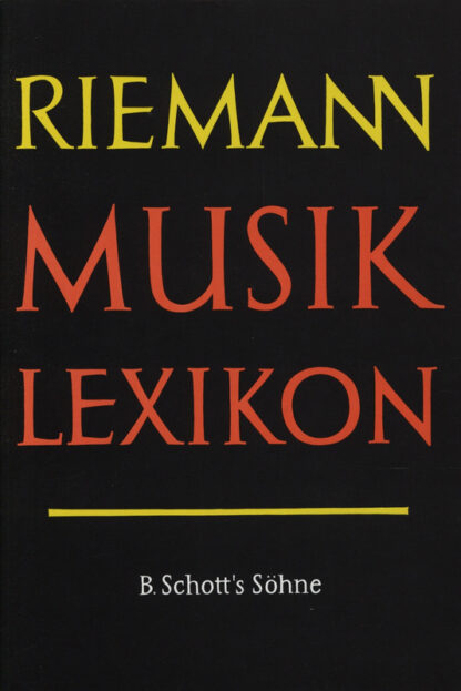 Riemann Musik Lexikon 1 t/m 5 - Hugo Riemann