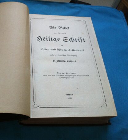 Die Bibel (1920) - D. Martin Luthers