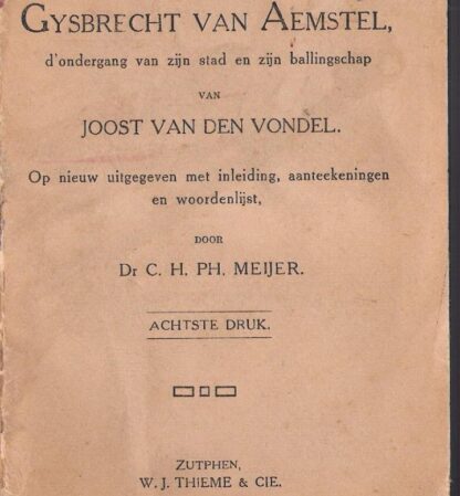 Gijsbrecht van Amstel - Vondel