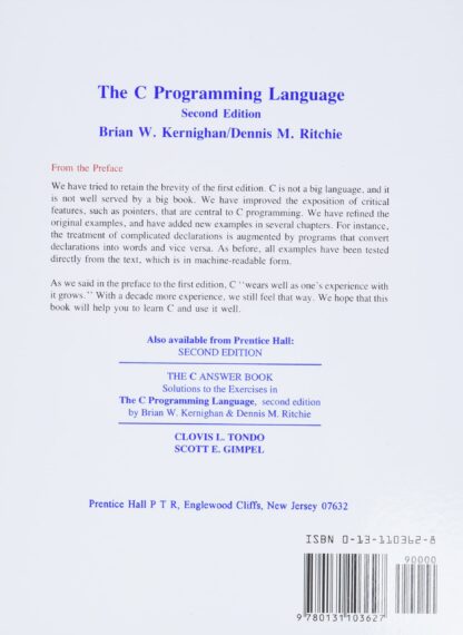 The C Programming Language - Kernighan & Ritchie