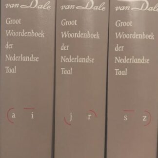Groot Woordenboek der Nederlandse Taal (Dikke Van Dale) in drie delen