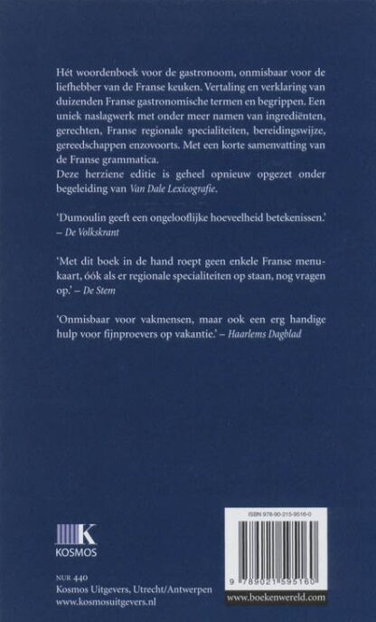 Gastronomisch Woordenboek - Tony Dumoulin