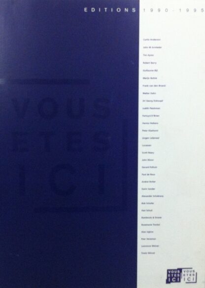 Editions 1990-1995 [Art Catalogue] - Francis Boeske & Hans Gieles [Vous Etes Ici]