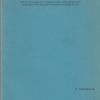 Studies in the posthumous works of Spinoza - F. Akkerman