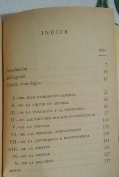 Aristóteles Etica Nicomaquea [Gesigneerd 1961]